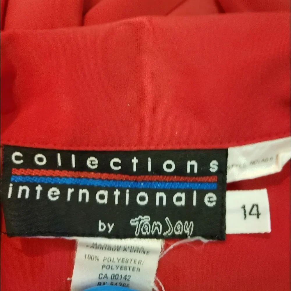 Tanjay Red Button-Up Shirt - Picture 3 of 3